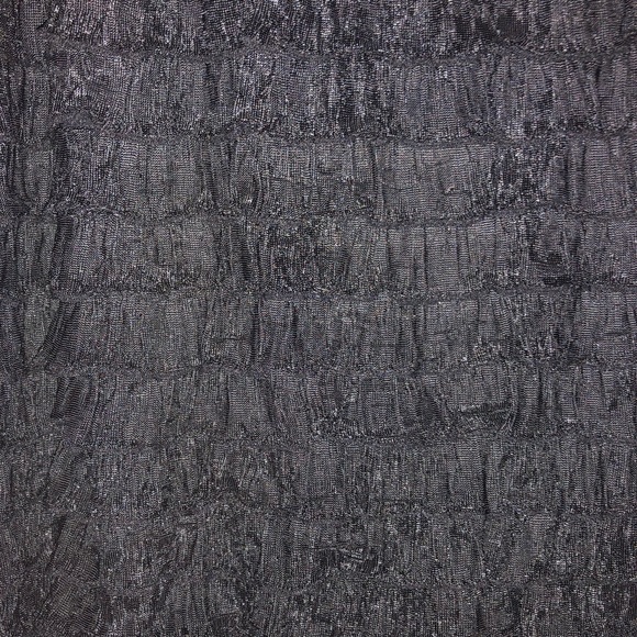 FREE PEOPLE Black Ruffled Bodycon Dress, NWT - Picture 4 of 7